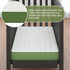 3" 38" Lx24 Mini Mattress, W Premium Foam Mattresses, Soft Pure Cotton Breathable Cover Fabric, Waffle Grid
