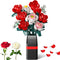 MONOFUN Flowers Bouquet Building Block, 841Pcs Roses Building Set with Vase, Home Office
