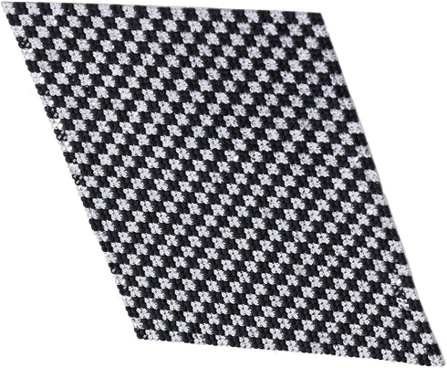 Dolls House Rugs, Vintage Woven Rug Miniature Doll House Accessories (Black and White)