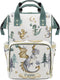 LiSoAkWE Cute Flying Eggs Dragon Personalized Large Capacity Diaper Bags,Custom Name Backpack Casual