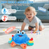 1 6-12 Tummy Baby Toys Year Old Month Time Toys Crawling Musical Crab Plush Toy Dancing Walking Moving Bouncing Sensory