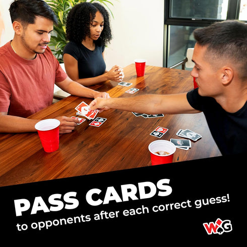 Wild Guess! 2 4 10+ Insanely Competitive, Fast-Paced Card Game for to Players Guess, Pass & Block Your Way to Victory
