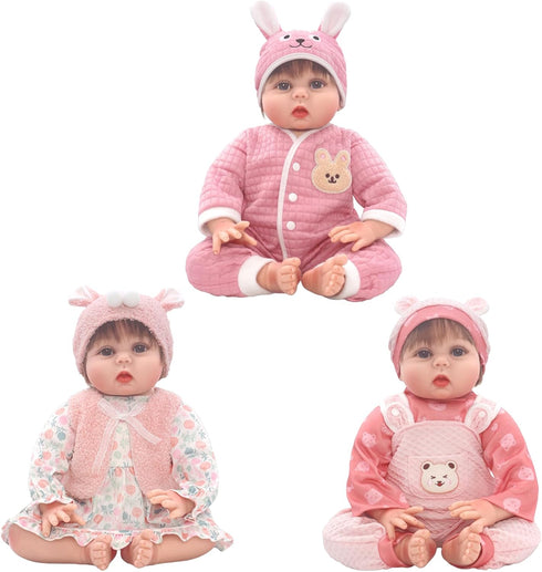 FADALEA 18-22 Inch Reborn Doll Clothes for Dolls, Doll Clothes and Accessories with Hat