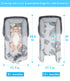 0-12 Baby Lounger, Portable Foldable Travel Lounger for Newborn Month, Washable Lightweight Infant Nest with Canopy