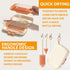Travel Bottle Cleaner Kit, 7 in 1 Baby Travel Essential Silicone Brush Set, Nipple, Drying Rack, Straw, Organizer Case