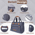 16 Inch 3 FHELAD Diaper Bag Tote, with Laptop Compartment and cooler Pocket Ideal for Boy (Dark Gray)