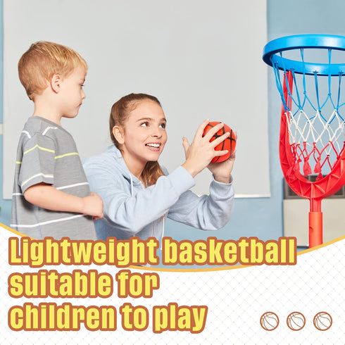 Sratte 30 Mini Inflatable Basketballs, 4 Inches Small Basketballs for Kids, Party Sports Game Hoops Beach Pool Supplies