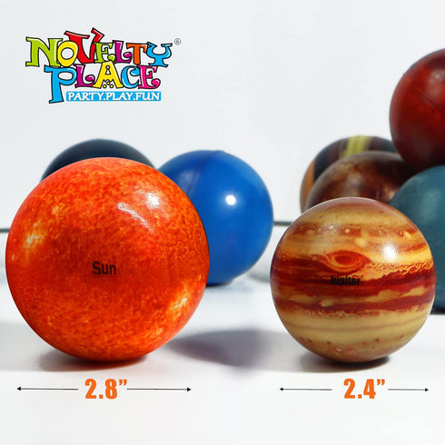 10 Novelty Place Solar System Stress Balls - Pcs Anti-Stress Planetary Balls for Kids Relaxation Gadgets, Fidget Toys