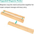 Set 4 Upgraded Mahjong Racks with Pushers, of Trays for American Mahjong Games, Wooden Holders for Mahjong, Dominoes