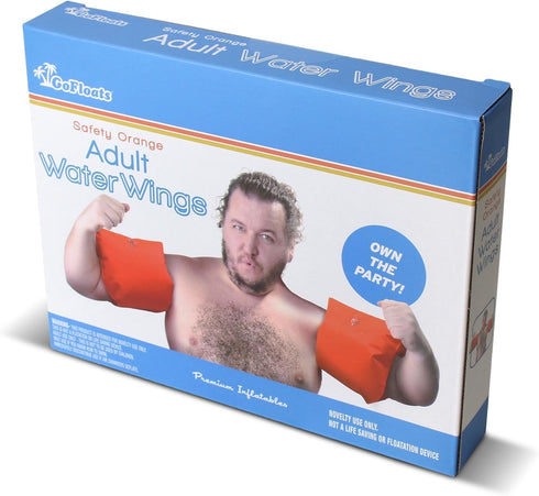 GoFloats Adult Water Wing Floaties, Own The Pool, Available in Multiple Designs