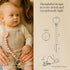 Canjolie 2 Pack Wood Paci Clips for Baby Girl, Premium Flexible Bead Design, Universal Fit, Safe Pacifier Holder