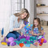 60Pcs Set 2lbs 17 12 3-8 Mermaid Sensory Bin Kit - Sensory Sand with (Purple/Teal/Beach), Sea Castle & Marine Molds