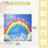 STAYTOP Pack 3 Rainbow Muslin Baby Washcloths of - Soft Face Cloths for Newborn, Absorbent Baby Bath and Face