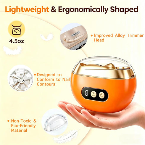 generic 2026 3 1 3 Trimmer Upgraded in Automatic Electric Nail Clipper Speed Adjustable Nail with LED Light Nail Clip