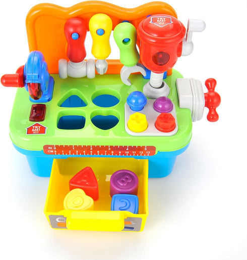 1 1-3, Set Toddler Tool Bench Toys for Year Old Boy, Kids Tool Bench Toys for Toddlers Multifunctional Early Learning