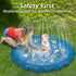 Jasonwell 60" Splash Pad Sprinkler for Kids - Inflatable Outdoor Water Play Mat for Baby Toddler Pool