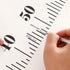 Kids Growth Chart, Height Measurement Ruler for Wall, Removable Wall Decor, White Grey Wood Frame, 79"x7.9"