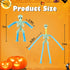 4 Pack Halloween Stretchy Skeleton Fidget Toys for Kids, Sensory Pop Tube Toddler Toys for Halloween