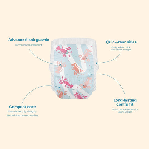 Eco-Friendly Swim Diapers for Kids - Medium Size by Hello Bello