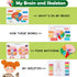 Freebear Montessori Busy Book for Kids, Human Body Anatomy Book for Toddlers, Preschool Learning Activities, Autism Toys