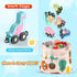 11 Magnetic Wooden Dinosaur Train Set, Montessori Educational Toys for Toddlers, Birthday Gifts for Kids