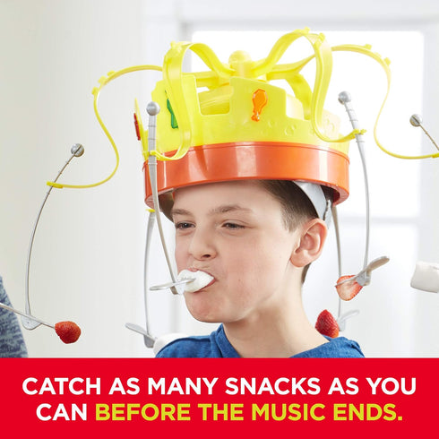 Chow Crown Game - Kids Electronic Spinning Crown Snacks Food Family Game