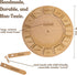 Tomaze Montessori Wooden Toy Clock - Educational Kit for Kids to Teach Time, Fractions, and Numbers