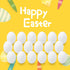 18 Pcs Easter Egg, White Wooden Eggs, Life Size Plain Decorating Eggs for Kids Easter DIY Paint Your Own Egg Decor