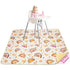 46x42 Inches Basumee Splat Mat High Chair Mat Waterproof Baby Play Splat Mat for Under High Chair Food Catcher
