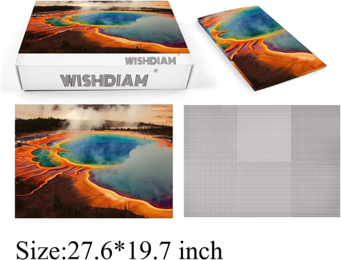 Yellowstone National Park Puzzle for Adults: 1000 Pieces Nature Jigsaw Puzzles for Family