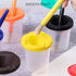 BigOtters 20PCS Painting Brushes Set for Kids, 10PCS No Spill Paint Cups with Lid, Toddler Paint Brushes for Art