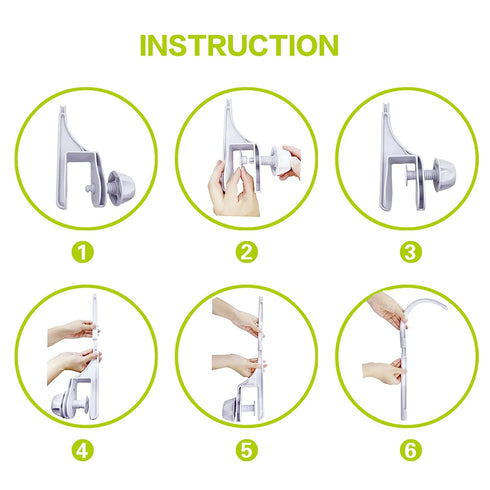 AICMEI 24 inch Crib Mobile Bed Bell Frame arm Bracket, Double nut Screw Fixing Frame -DIY Toy Decoration Bracket (Stand