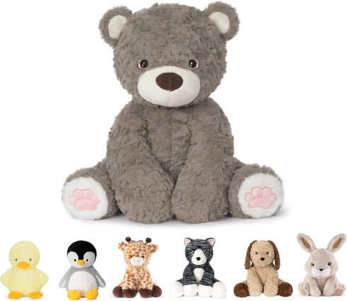 Niuniu Daddy 14" | 3.5 Pound Weighted Teddy Bear Stuffed Animal for