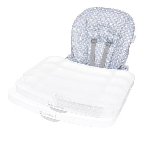 Space-Saving Booster High Chair for Babies - Elephant Meadow Coral