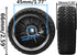 4Pcs 2.59in Rubber Tires & 12mm Hex Plastic Wheel Rims Set for Traxxas Kyosho HPI RS4 Tamiya TT01 TT02 Sakura D4 HSP