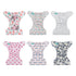 6 Pack 12 ALVA Cloth Diaper with Inserts One Size Adjustable Washable Reusable Diaper Cover for Baby Girls and Boys