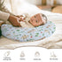 Wicbfdfv Cute Fishing Gears Fishes Blue Nursing Pillow Cover Stretchy and Soft for Baby Girls Boys Ships Reed Gear