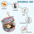 YETTASBIN Watercolor Floral Portable Pacifier Holder Case with Metal Hook Buckle & Zipper for Diaper Bag and Stroller