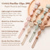 3Pcs-Ivory+Sage+Blush Pacifier Clips for Baby Silicone Pacifier Holder Clips for Boys Girls One Piece Baby Binky Clips