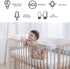 Digital Two Way Baby Audio Monitor with Noise Detection and Night Light (US Plug)