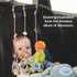 Toy Straps for Baby, Silicone High Chair Safety Straps for Toddler Bottles, Strollers, Cribs, Dinosaur Toys Straps 4PK