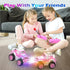 37 Qizebaby Pink RC Car for Girls, Remote Control Jeep Toy with LED Lights, Rechargeable Off-Road RC Truck, Gifts