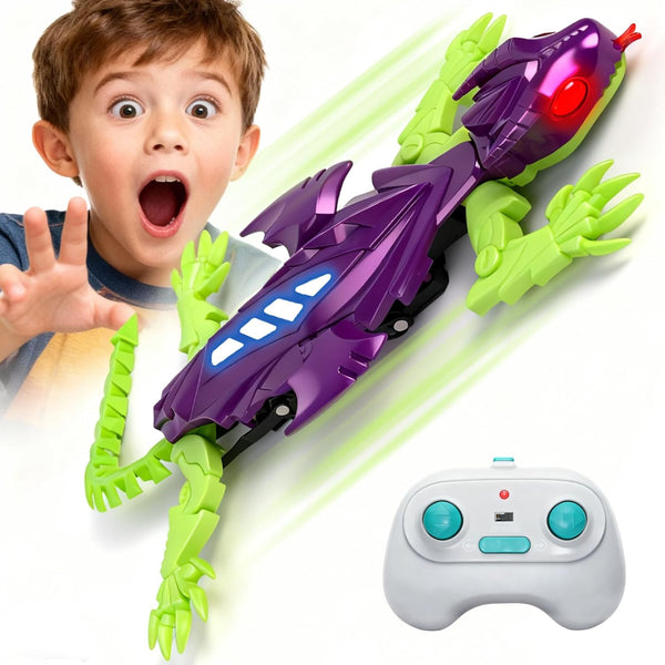 ORAANEYOYO Winged Flying Wall Climbing Gecko - Interactive RC Wall Crawler Robot Lizard,Geckos
