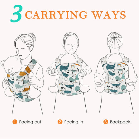 Backpack 14 25 inch Vollence Baby Doll Carrier Front and Back Doll Carrier for to Dolls