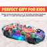 Light Up Transparent Car Toy - Interactive Electric Car Toy for Kids with Music, LED, and Colorful Moving Gears
