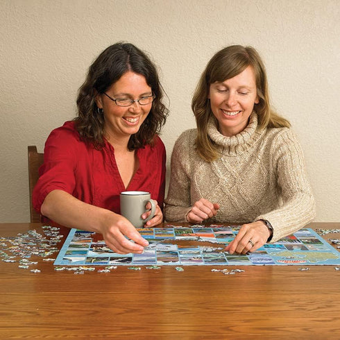 Cobble Hill 1000 Piece Puzzle - National Parks and Reserves of Canada with Sample Poster Included