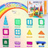 Magnetic Tiles, 100PCS Magnet Building Toys, Stacking Blocks, Perfect STEM Gift for Kids, Boys and Girls