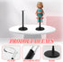 MEIJIAYOU 4PCS 15, 16, 17, 18, 19, 20, 21 inch 2" 4",Black Doll Stand Compatible with American Girl Accessories,Fit