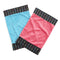 One Grace Place Magical Michayla Burp Cloth, Black, Pink and Turquoise
