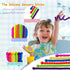 6PCS Supplies3 Tendry Fidget Sensory Sticks Toys for Kids Adults, Silicone Textured Sensory Anxiety Relief Fidgets